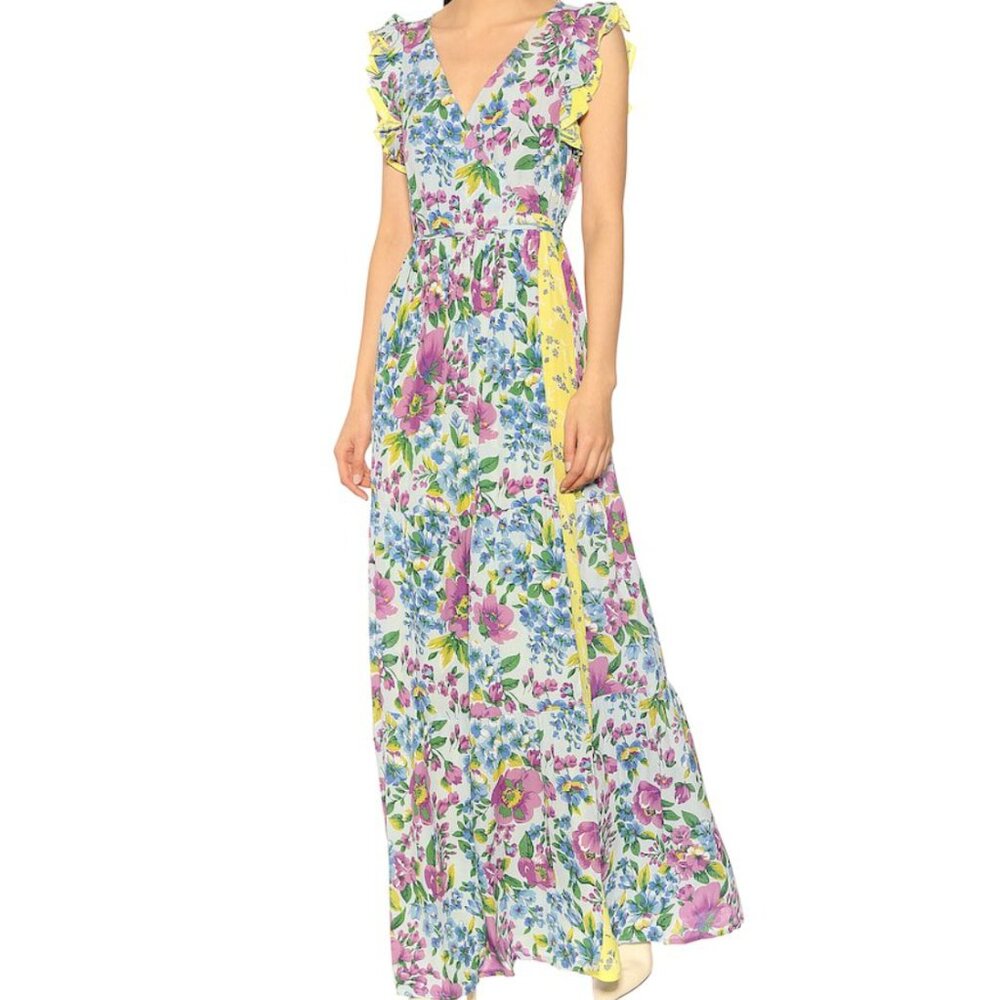 NWOT - BAUM UND PFERDGARTEN Aiza silk-blend crêpe dress